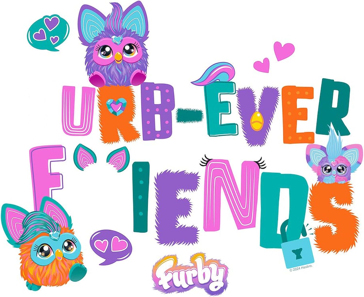 CafePress Furby Furbever Friends Square Sticker