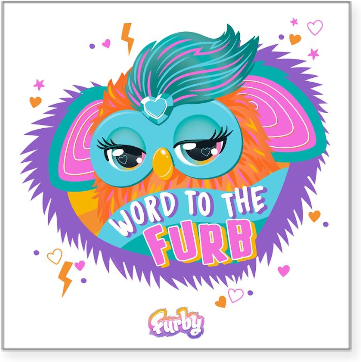 CafePress Furby Square Bumper Sticker (Word to the Furb)